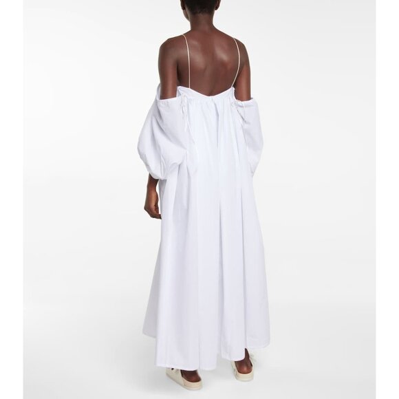 Cecilie‎ Bahnsen Holly off-shoulder cotton maxi dress • size 4 - Picture 5 of 15